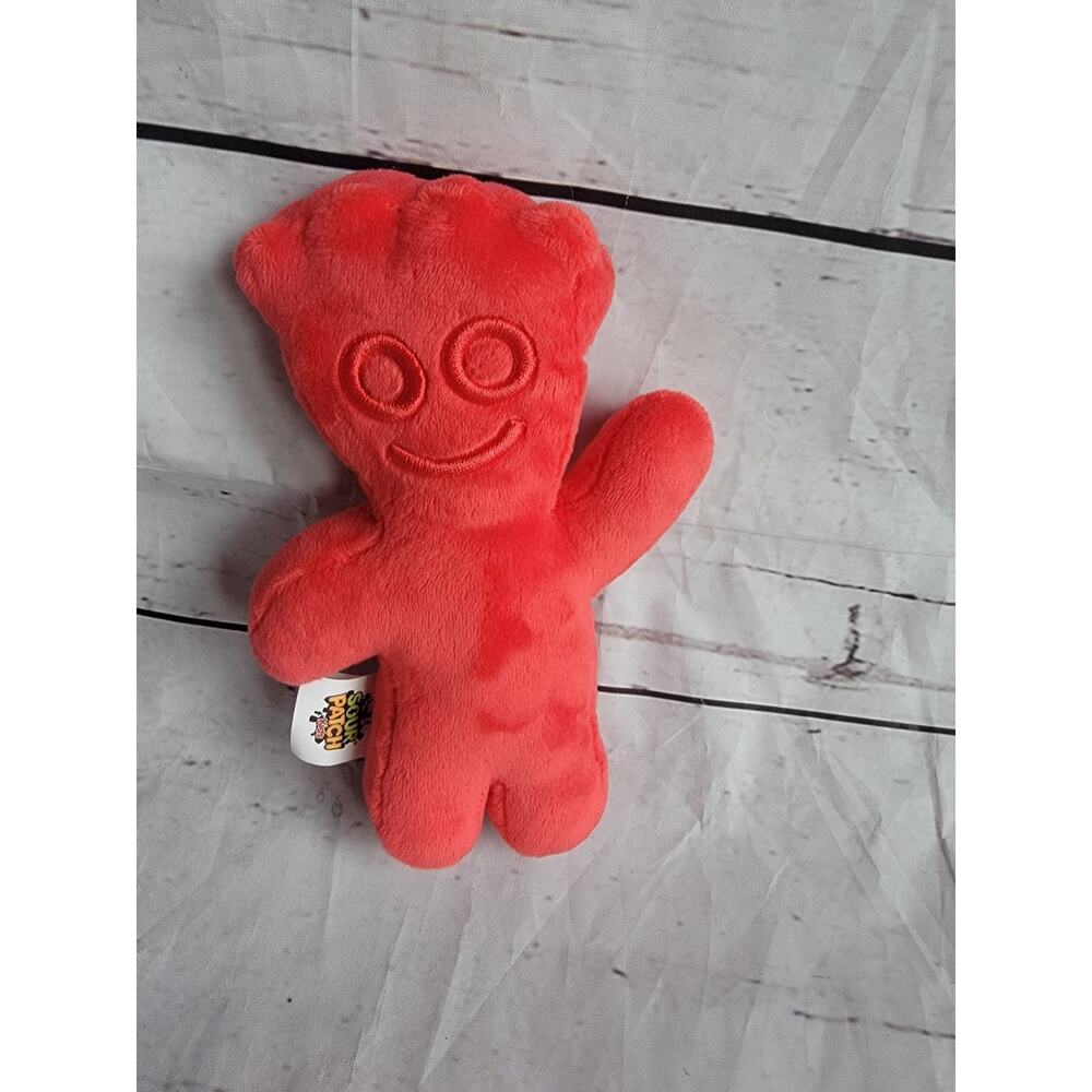 Frankford Valentines Red Sour Patch Kid Plush 7in Candy Stuffed Animal